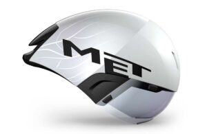 MET Codatronca Aero Helmet (White/Silver)