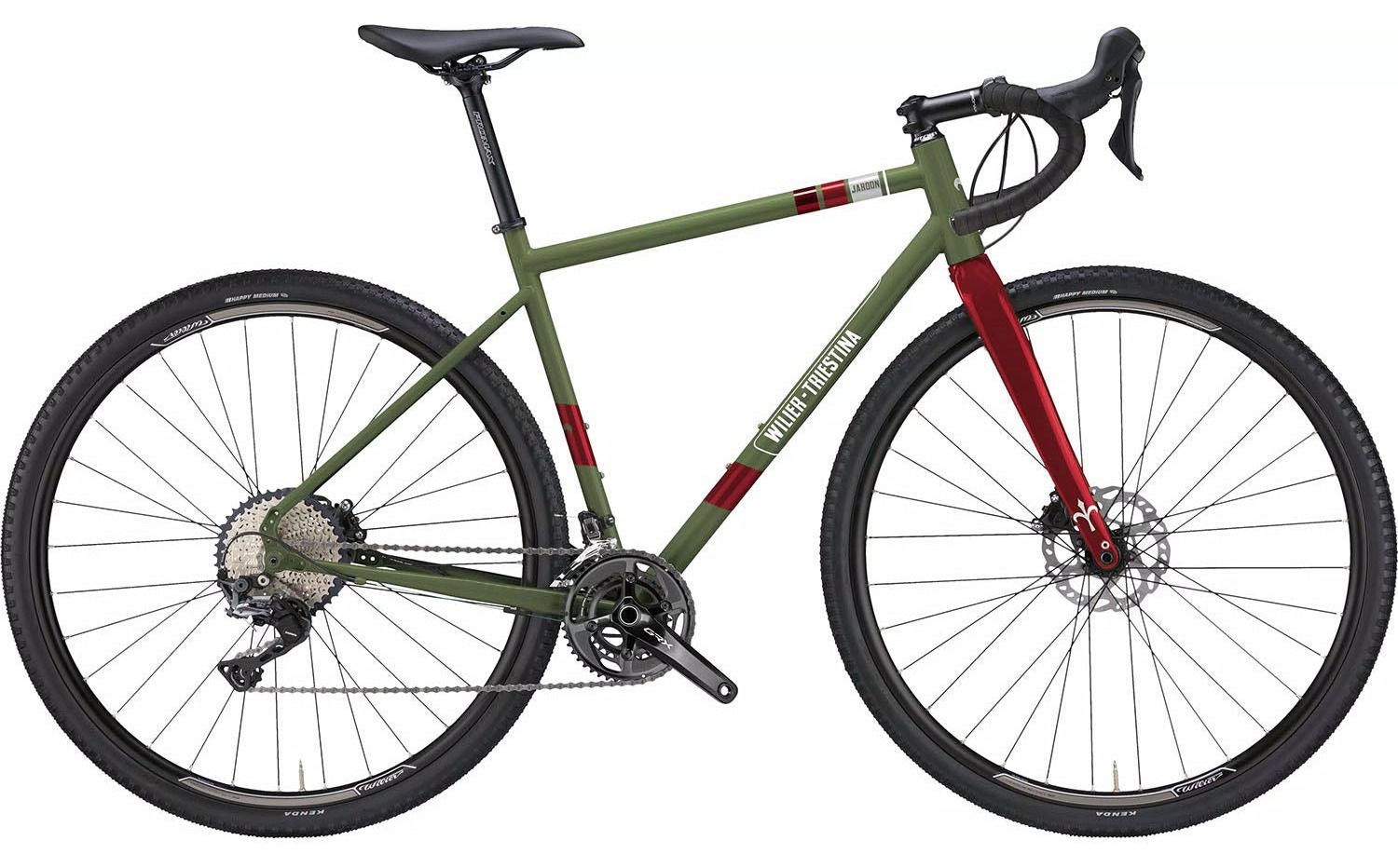 Wilier Jaroon Steel – Shimano GRX 2×11 – Olive Green Wilier Jaroon GRX 2x11 in Olive Green