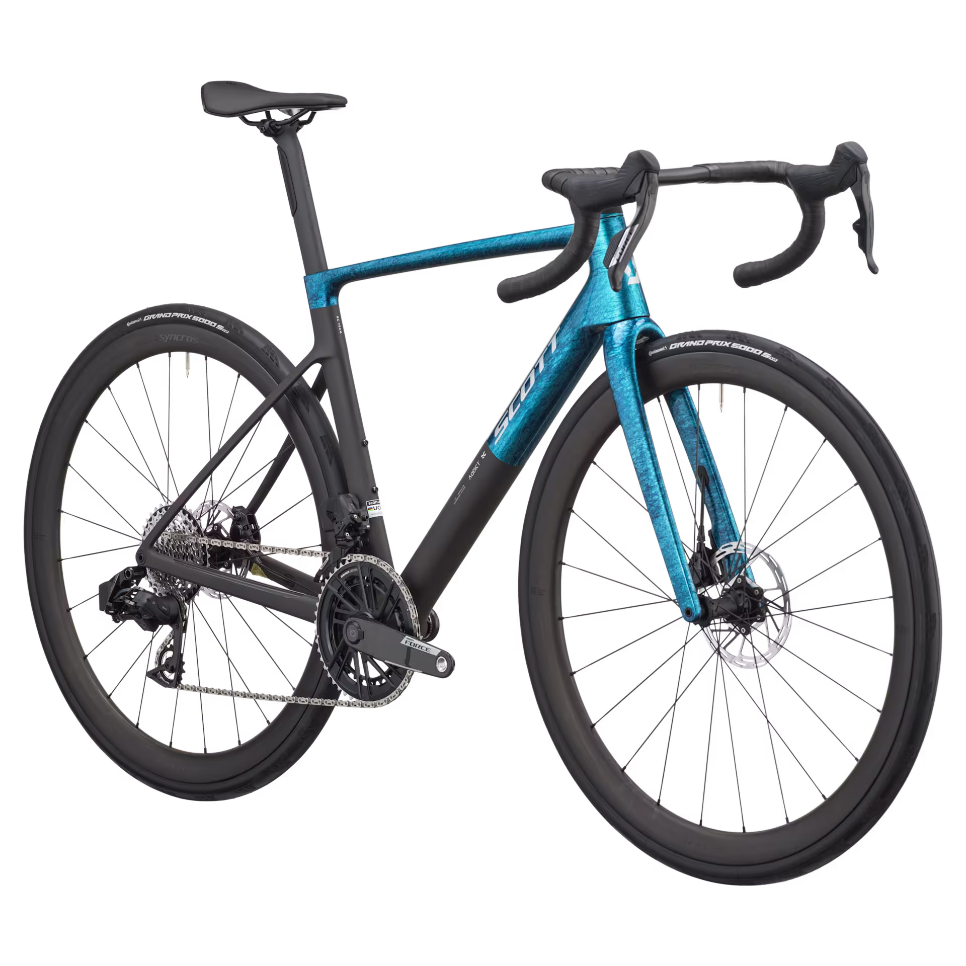 Scott Addict RC Team (2027) Watery Blue/Carbon Black road bike