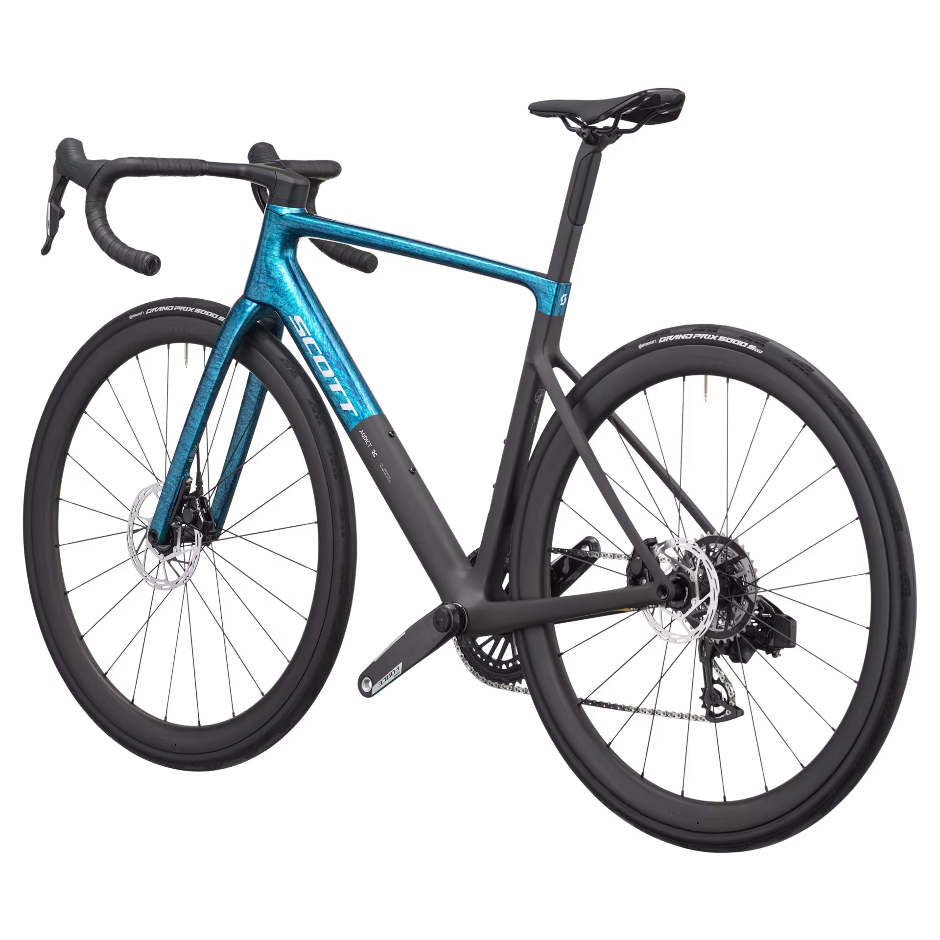 Scott Addict RC Team (2027) Watery Blue/Carbon Black road bike
