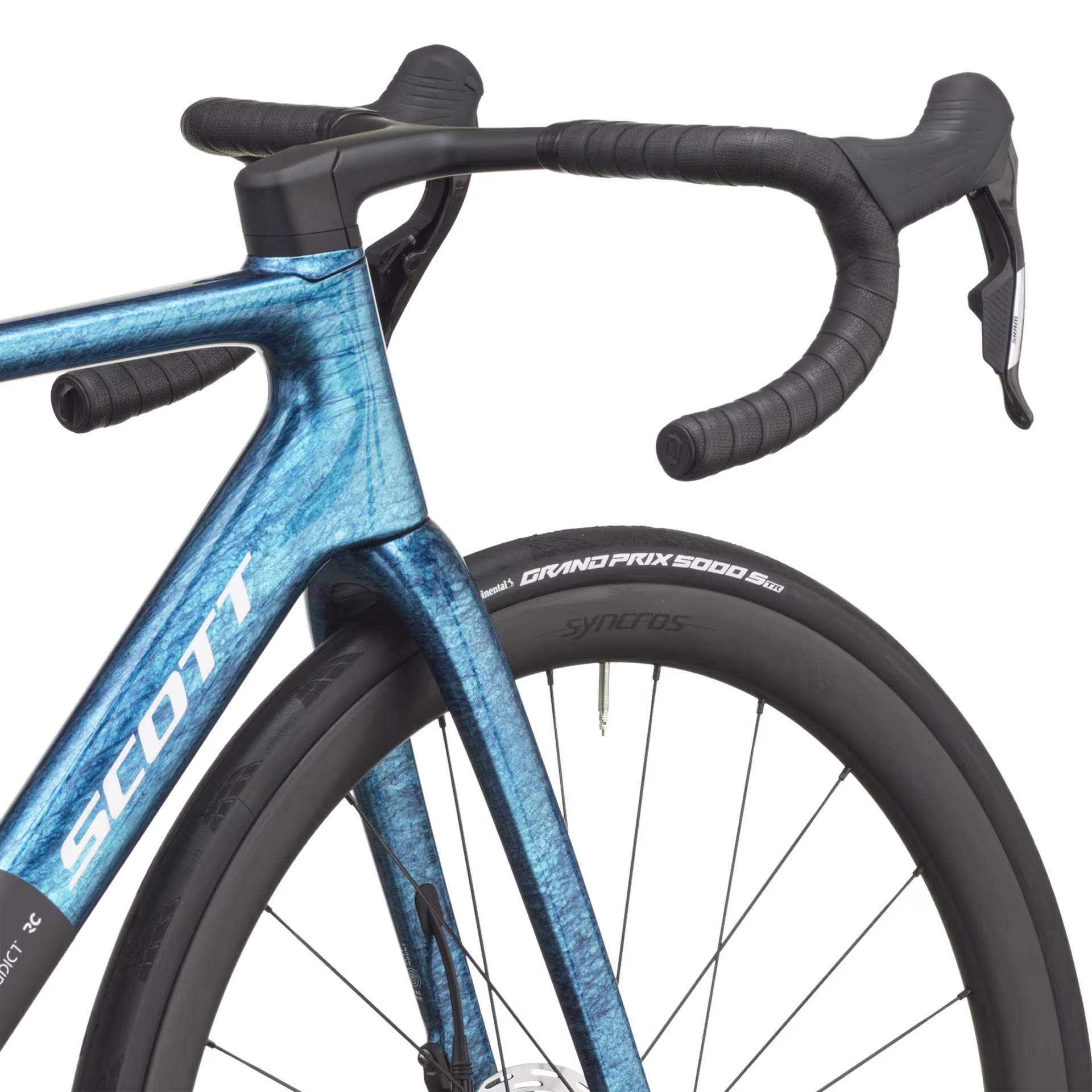 Scott Addict RC Team (2027) Watery Blue/Carbon Black road bike