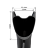 Dura-Ace C36 36 mm hooked tubeless rim detail
