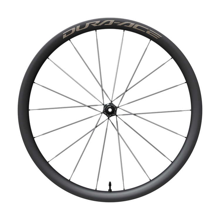 Shimano Dura-Ace C36 wheelset front wheel side profile