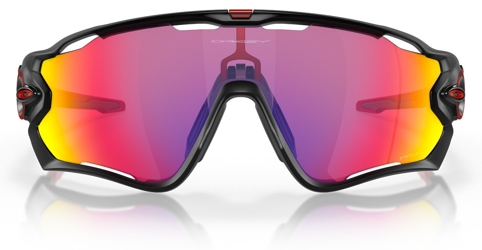 Oakley Jawbreaker Matte Black Prizm Road front view