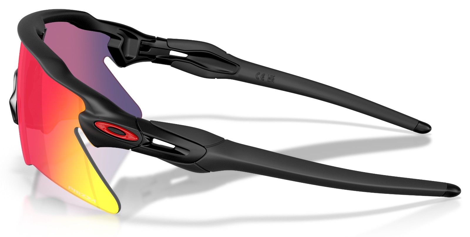 Oakley Radar EV Heater Matte Black Prizm Road side view