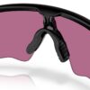 Oakley Radar EV Heater Matte Black Prizm Road nosepad detail