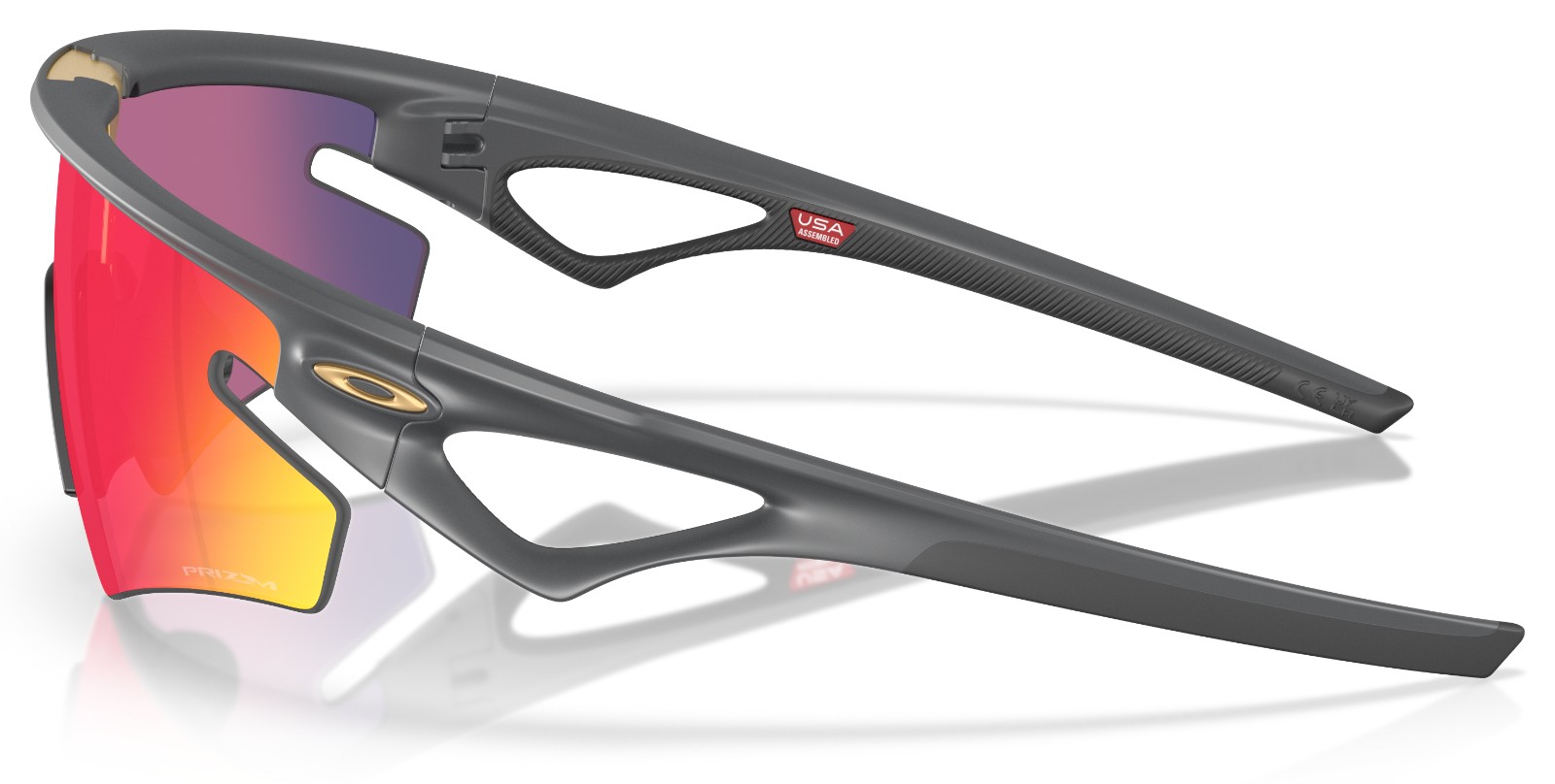 Oakley Sphaera Slash Matte Carbon Prizm Road side view