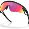 Oakley Sphaera Strike Matte Black Prizm Road rear three-quarter view