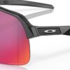 Oakley Sutro Lite Matte Black Prizm Road lens and frame detail