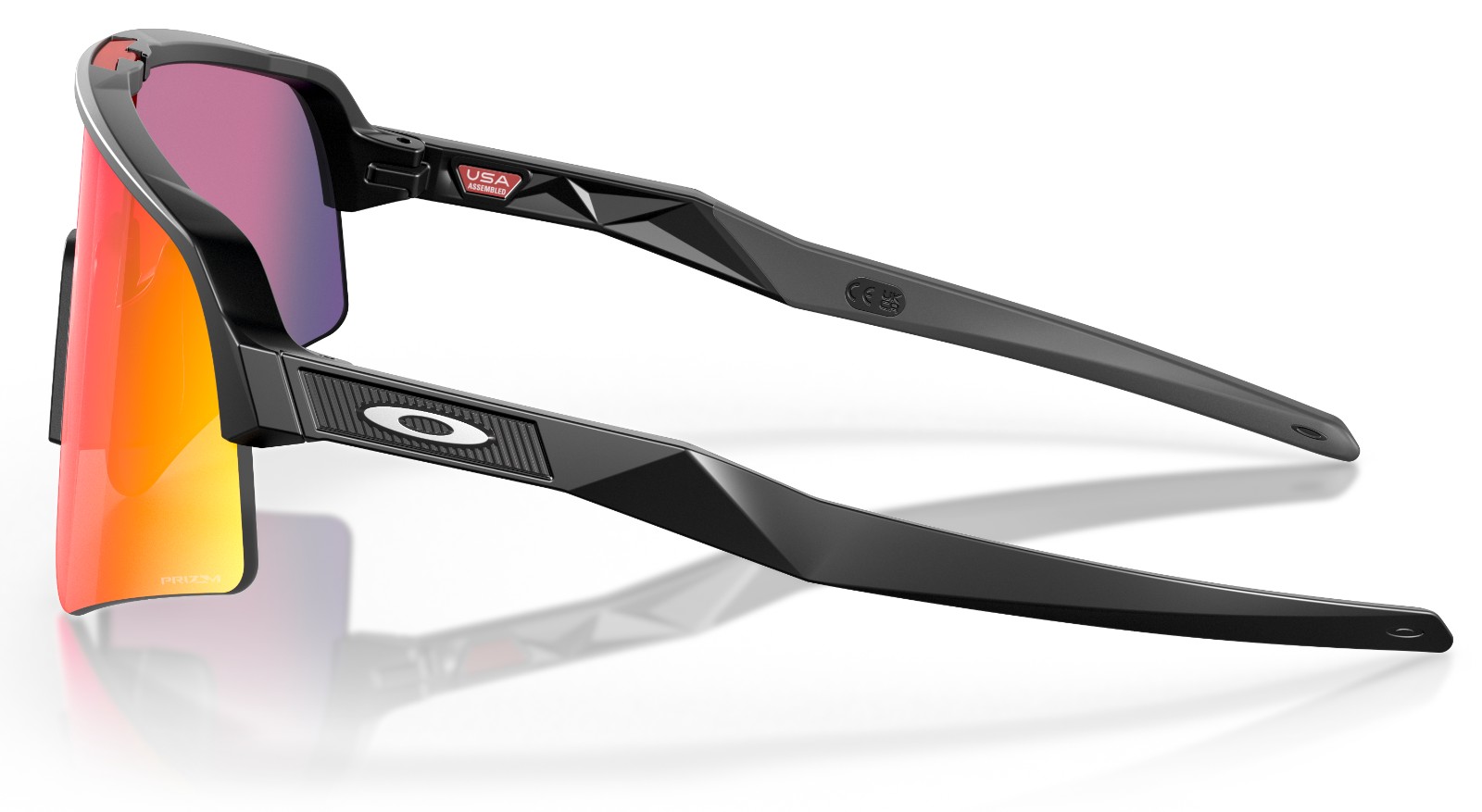 Oakley Sutro Lite Sweep Matte Black Prizm Road - side view Oakley Sutro Lite Sweep Matte Black Prizm Road side view