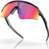 Oakley Sutro Lite Sweep Matte Black Prizm Road - rear three-quarter view Oakley Sutro Lite Sweep Matte Black Prizm Road rear three-quarter view