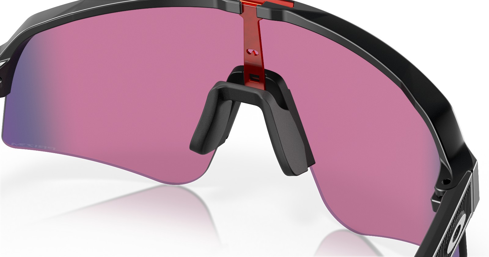 Oakley Sutro Lite Sweep Matte Black Prizm Road - nosepad detail Oakley Sutro Lite Sweep Matte Black Prizm Road nosepad detail