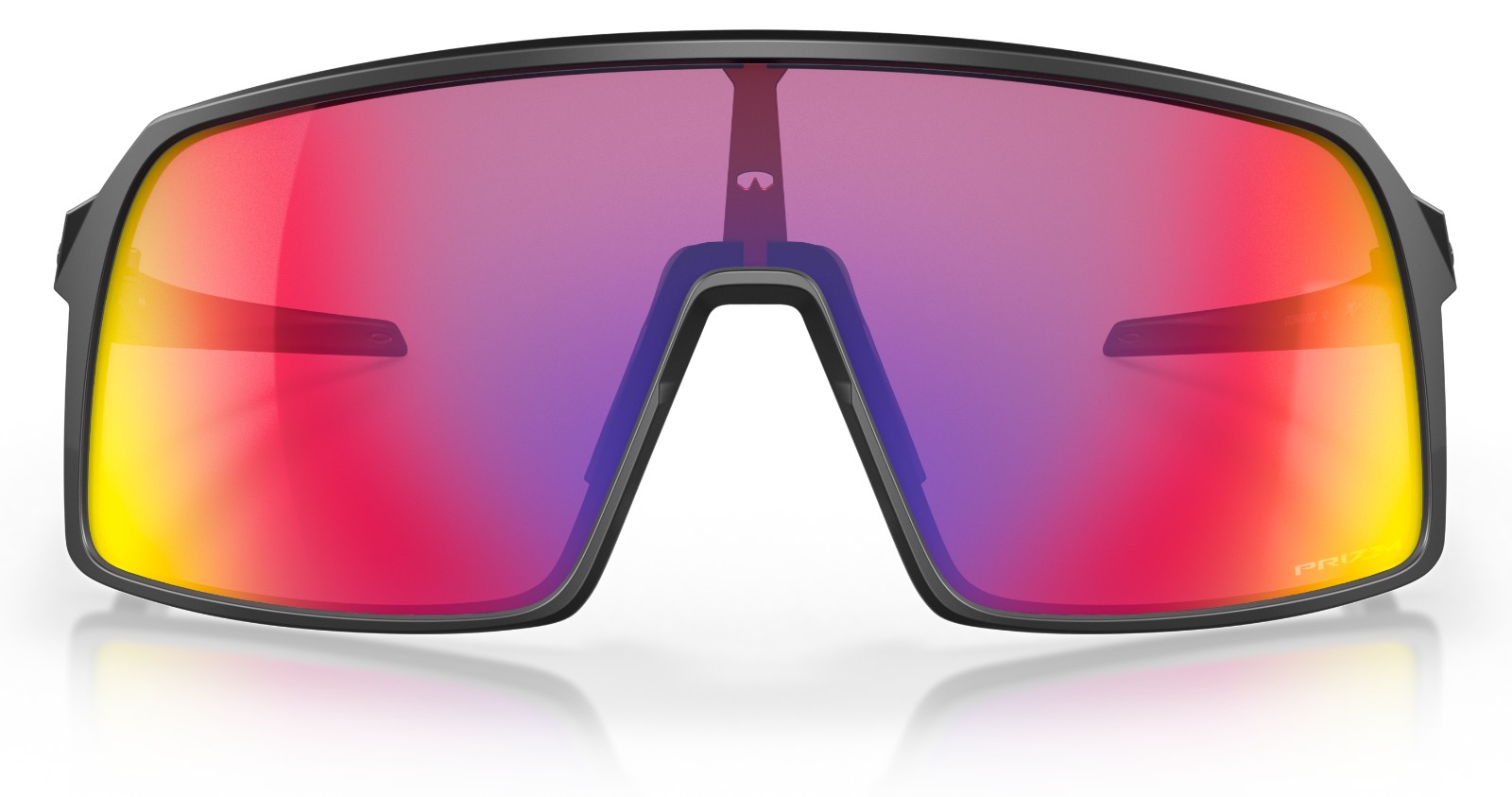 Oakley Sutro Matte Black Prizm Road - front view Oakley Sutro Matte Black Prizm Road front view