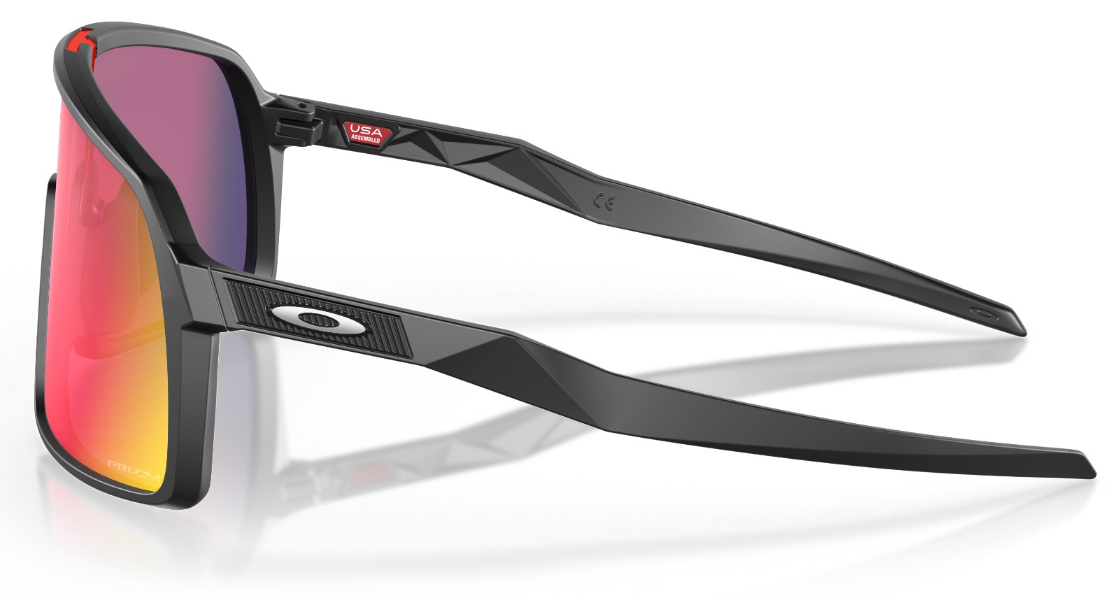Oakley Sutro Matte Black Prizm Road - side view Oakley Sutro Matte Black Prizm Road side view