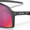 Oakley Sutro Matte Black Prizm Road - lens and frame detail Oakley Sutro Matte Black Prizm Road lens and frame detail