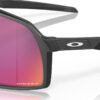 Oakley Sutro S Matte Black Prizm Road lens and frame detail