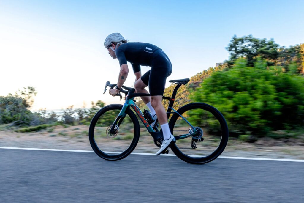 Pinarello Dogma X 2027 endurance road bike being ridden