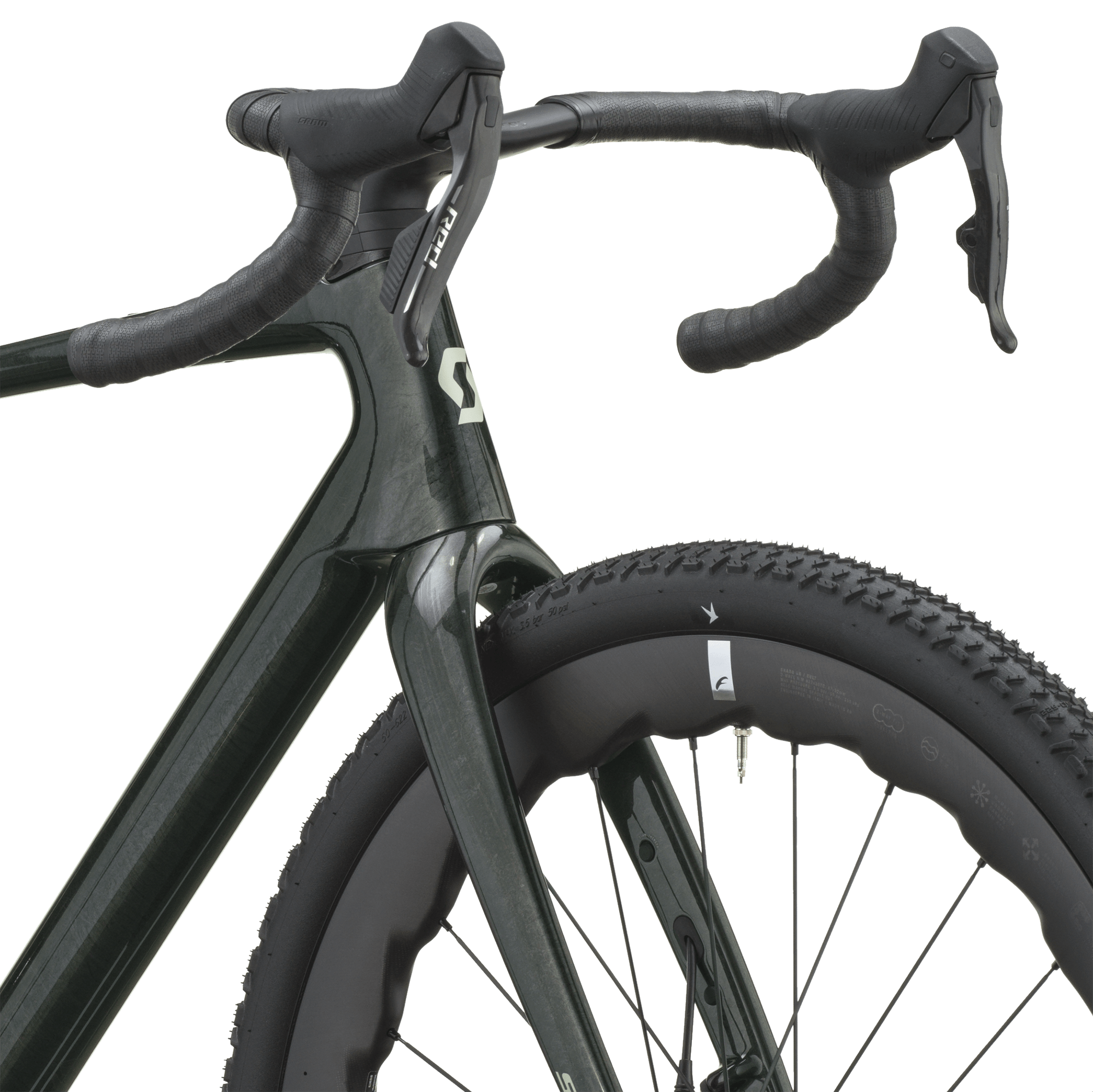 Scott Addict Gravel Premium Bike Syncros carbon cockpit detail
