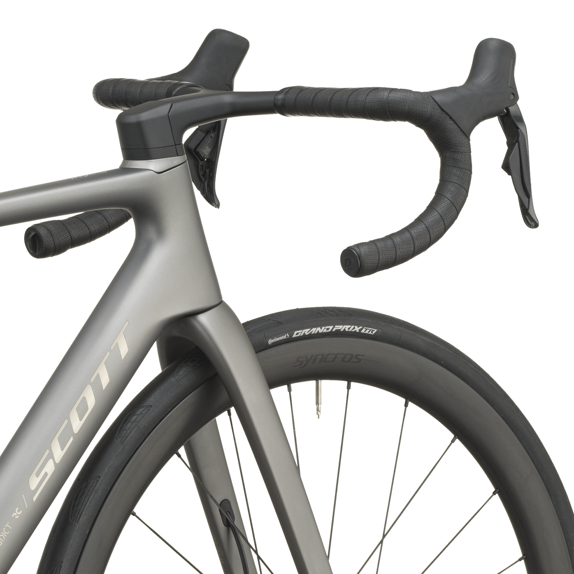 Scott Addict RC 10 head tube and integrated cockpit detail