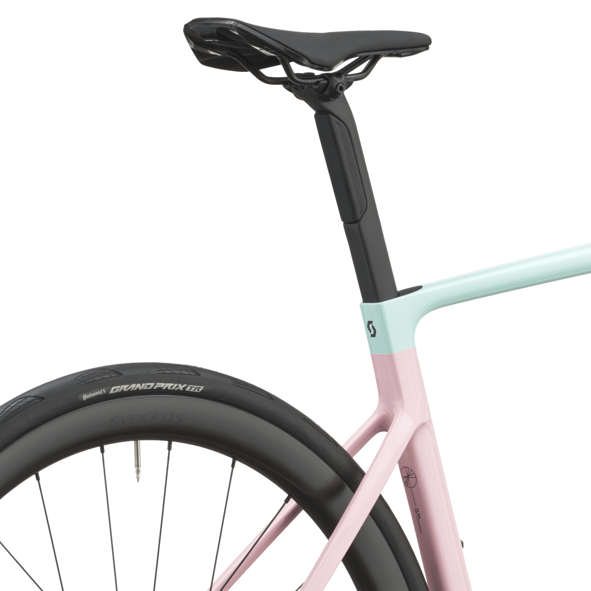 Scott Addict RC 25 (2027) Gelato Pink & Blue Syncros Belcarra V2.0 saddle and seatpost