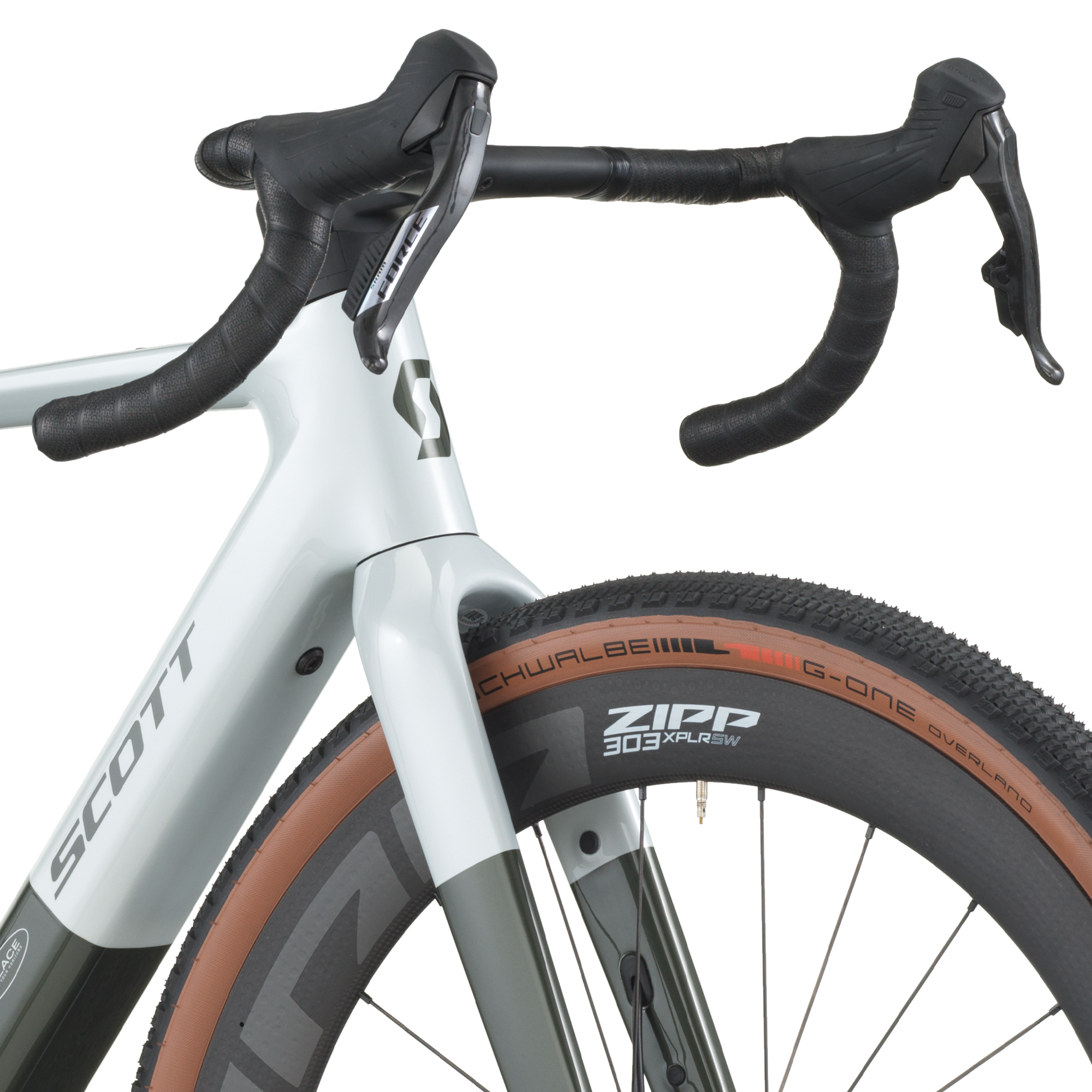 Carbon fork and front wheel detail Carbon fork and front wheel detail