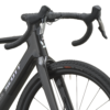 Carbon fork and front wheel detail Carbon fork and front wheel detail