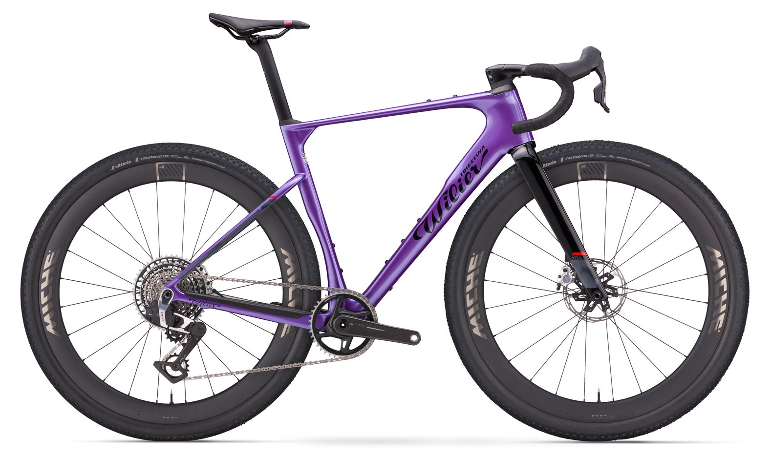 Wilier Rave SLR iD2 – Shimano GRX Di2 1×12 – Neon Purple Wilier Rave SLR iD2 in Neon Purple