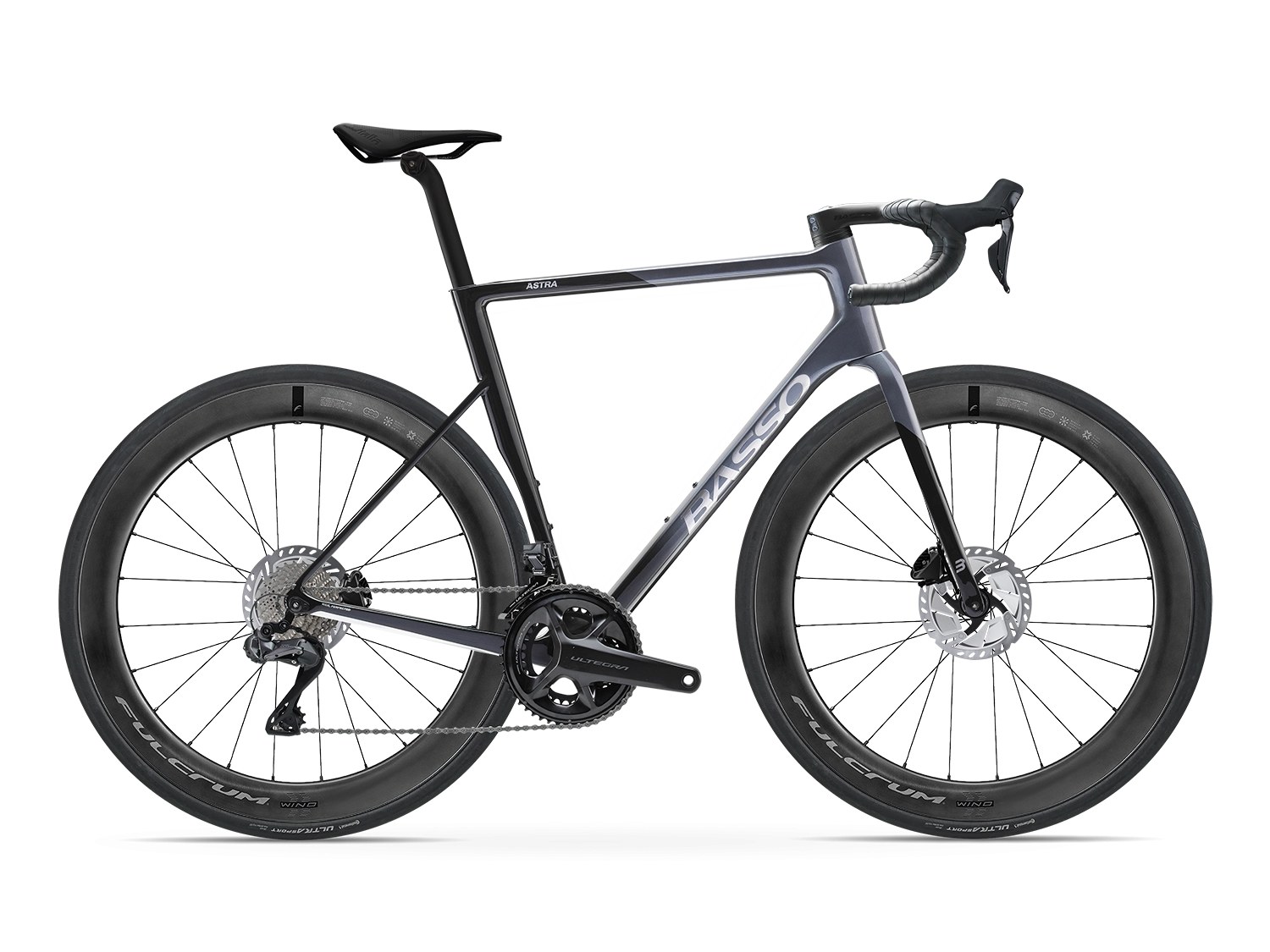 Basso Astra Shimano Ultegra Di2 in Cobalt Grey with Fulcrum Wind 57mm wheels