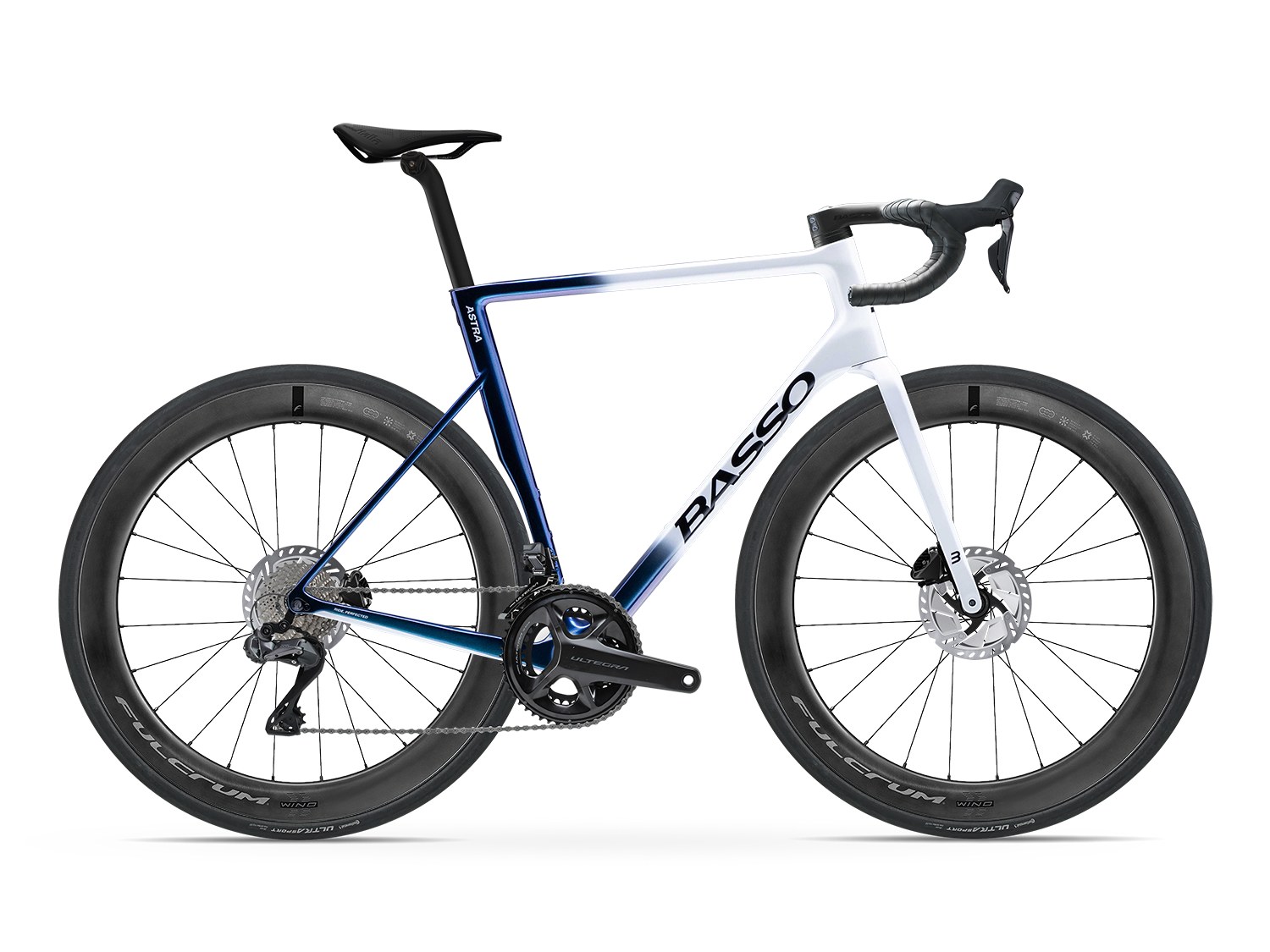 Basso Astra Shimano Ultegra Di2 in White Polar with Fulcrum Wind 57mm wheels