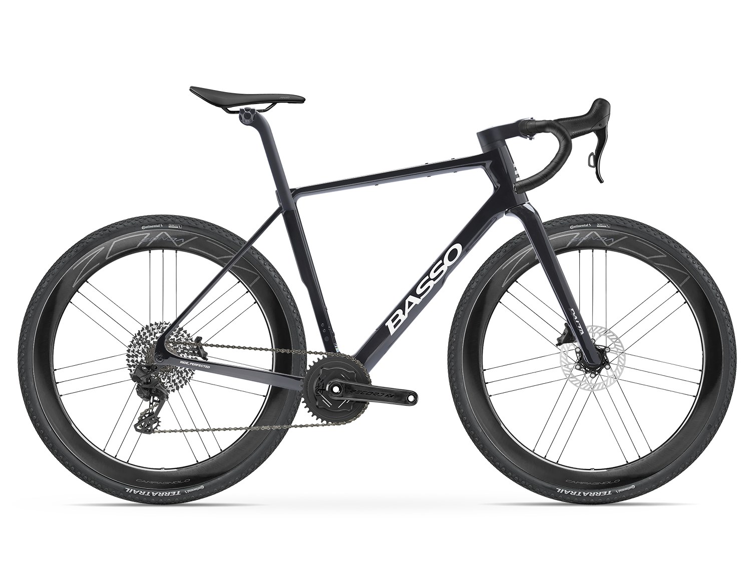 Basso Palta III Campagnolo Record X in Carbon Chrome with Campagnolo Zonda Carbon wheels