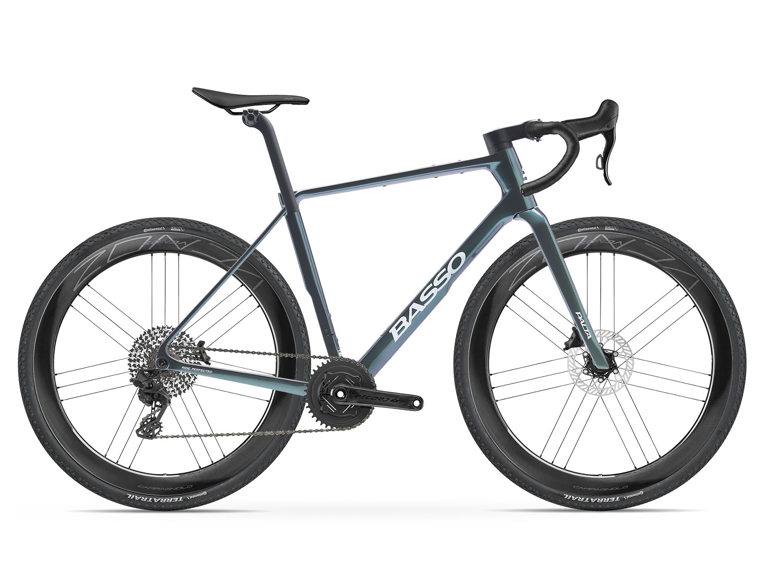 Basso Palta III Campagnolo Record X in Galaxy Dream with Campagnolo Zonda Carbon wheels