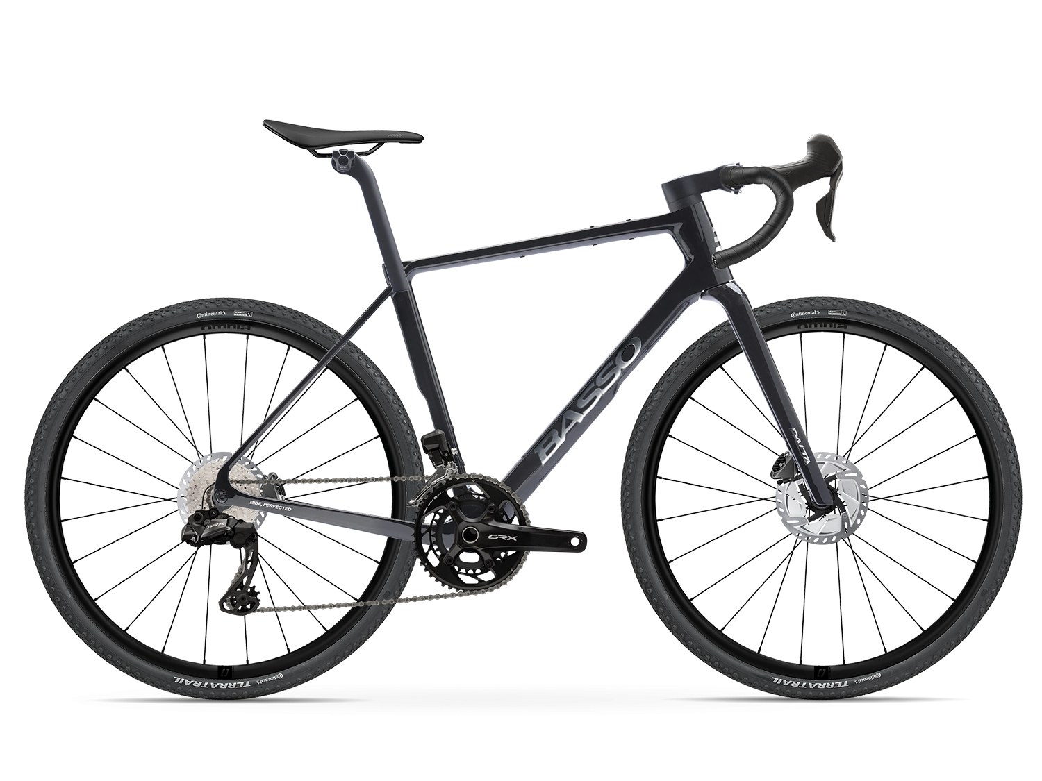 Basso Palta III Shimano GRX 825 Di2 in Carbon Chrome with Microtech Omnia wheels