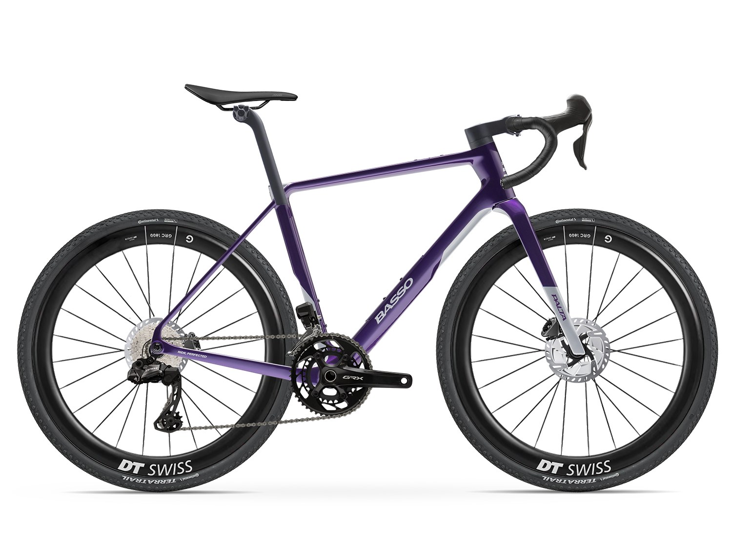 Basso Palta III Shimano GRX 825 Di2 in Deep Orbit with DT Swiss GRC 1600 wheels
