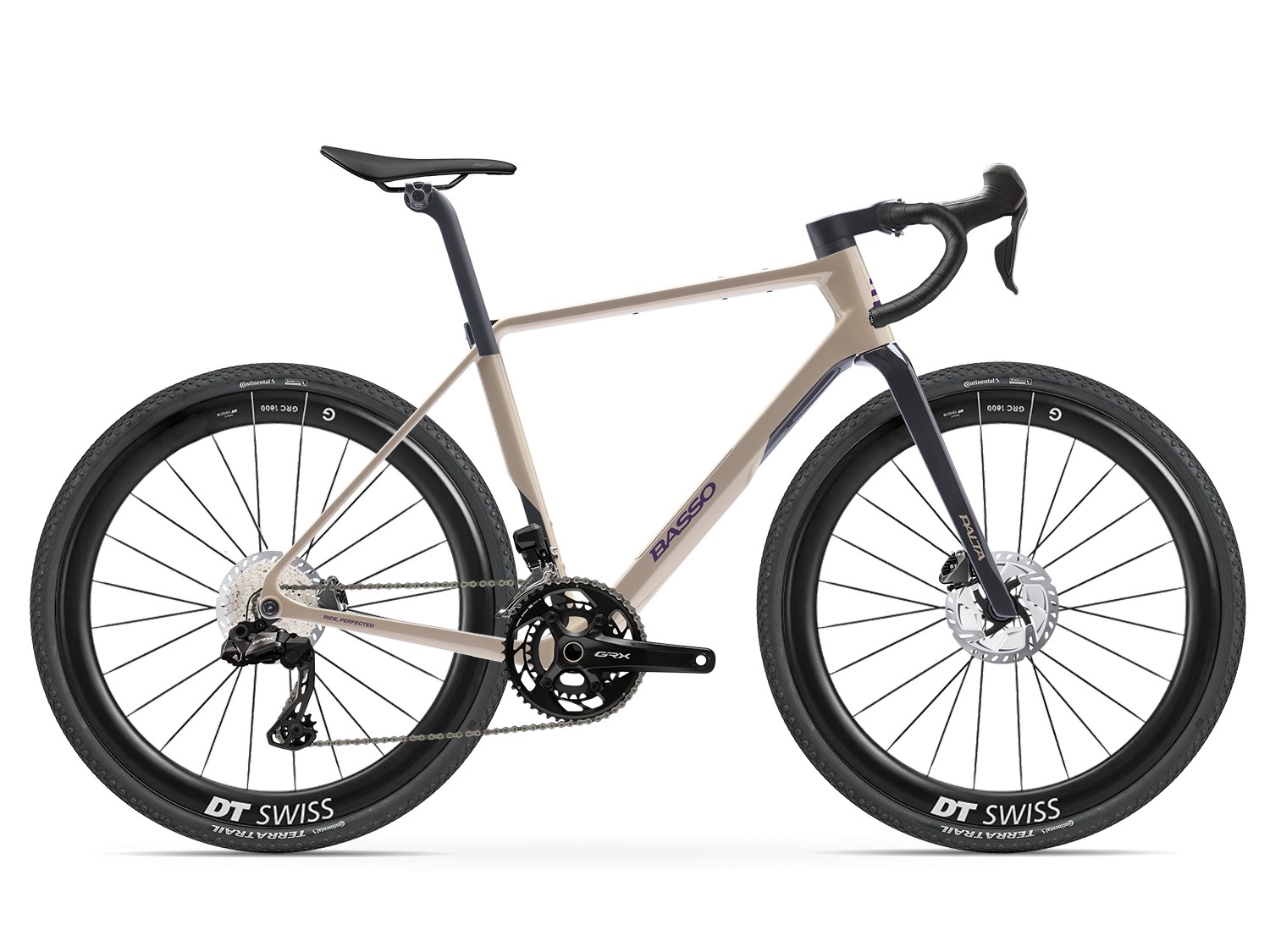 Basso Palta III Shimano GRX 825 Di2 in Purple Dust with DT Swiss GRC 1600 wheels