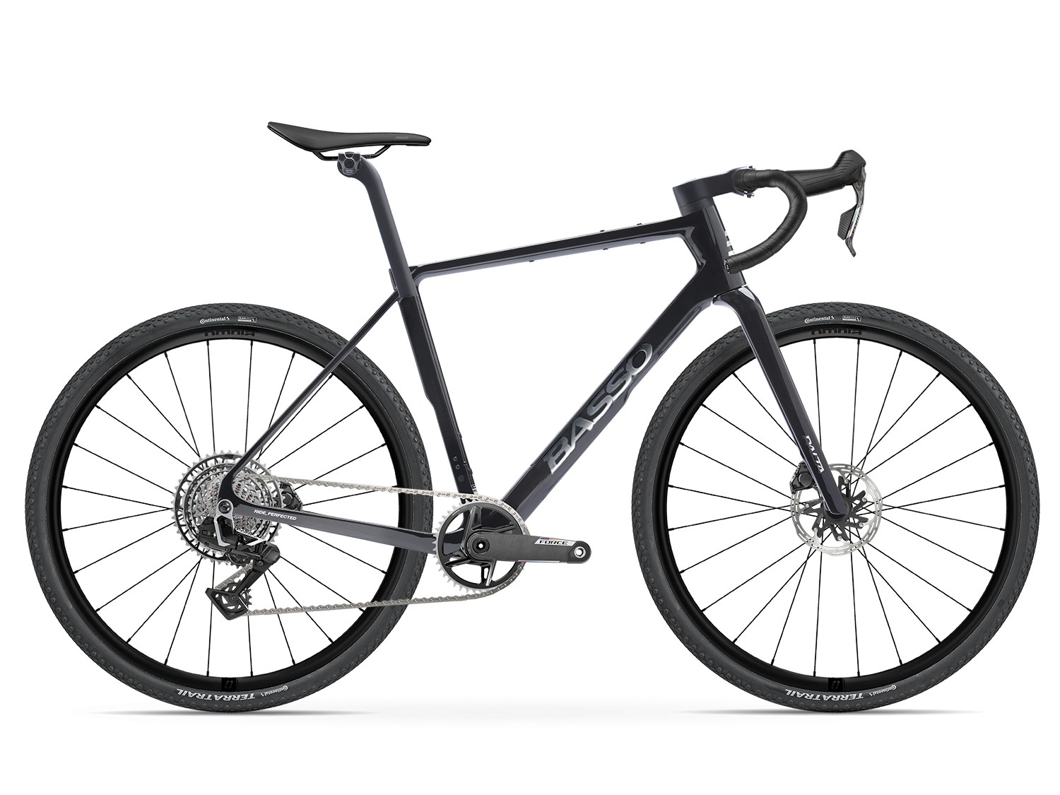 Basso Palta III SRAM Force XPLR AXS in Carbon Chrome with Microtech Omnia wheels