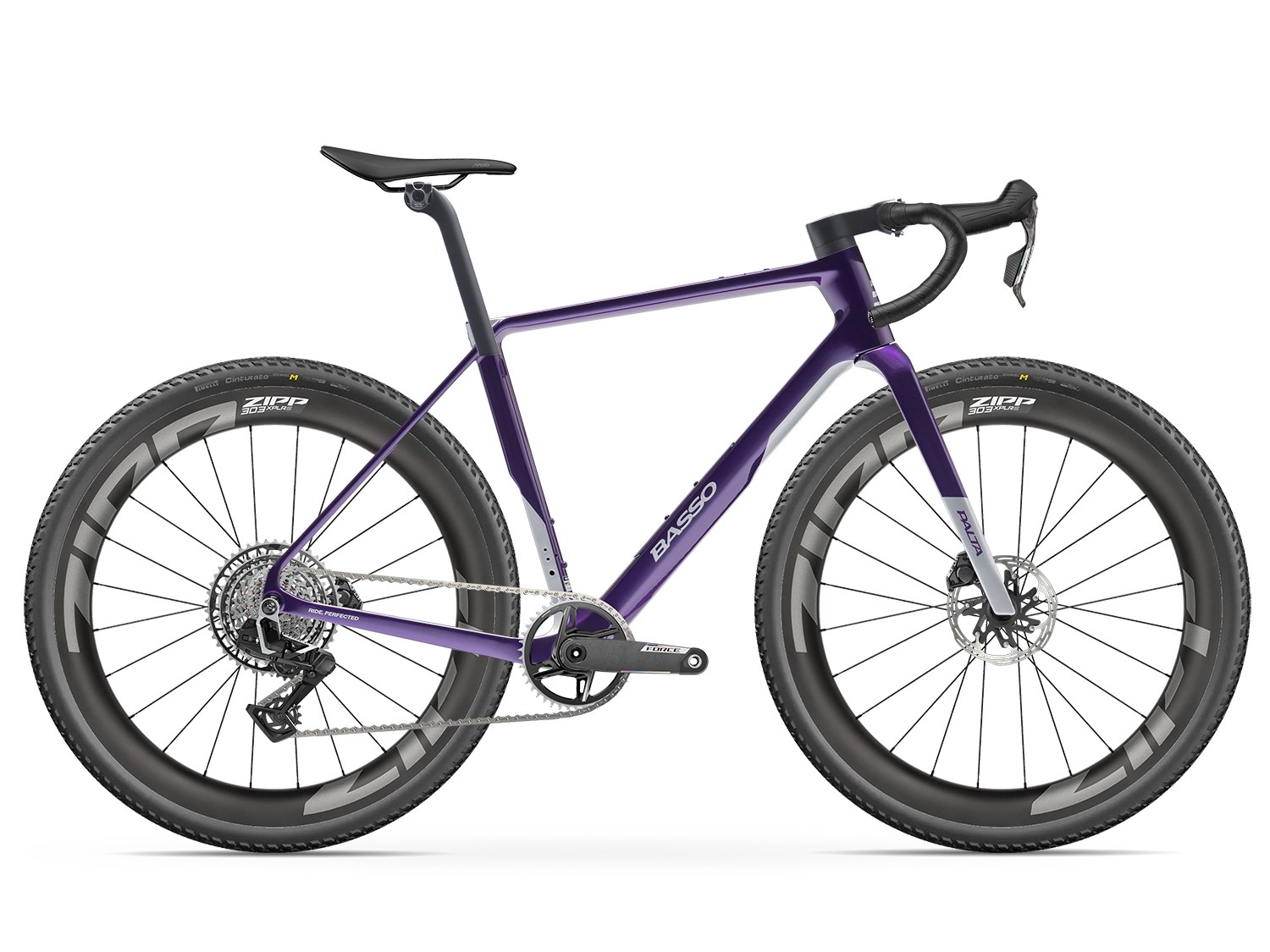 Basso Palta III SRAM Force XPLR AXS in Deep Orbit with Zipp 303 XPLR S wheels
