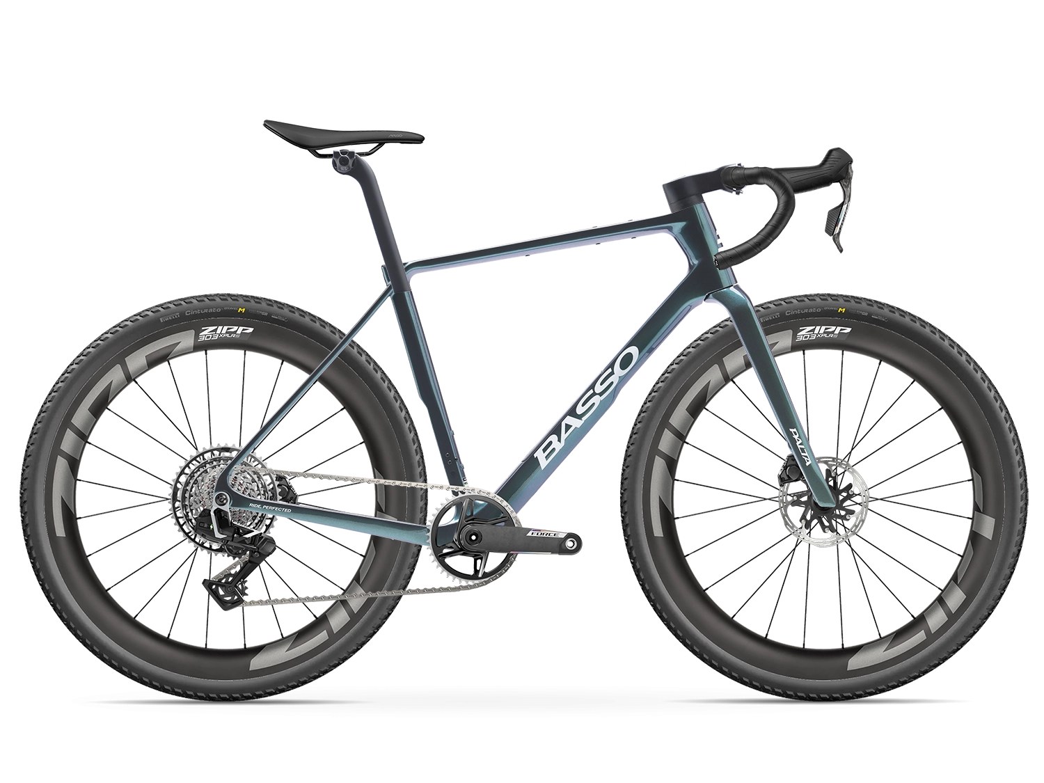 Basso Palta III SRAM Force XPLR AXS in Galaxy Dream with Zipp 303 XPLR S wheels