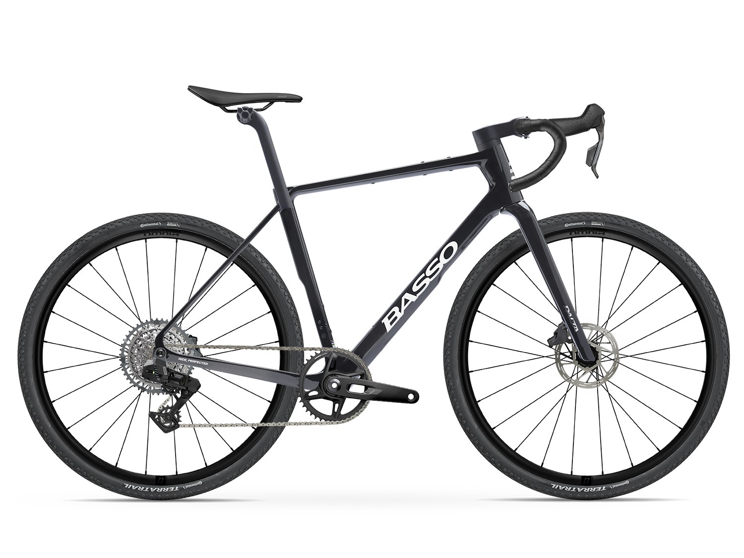 Basso Palta III SRAM Rival XPLR 1x13 in Carbon Chrome with Microtech Omnia wheels