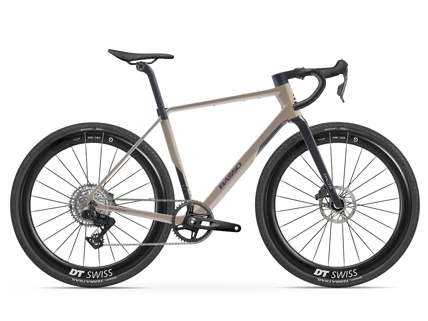 Basso Palta III SRAM Rival XPLR 1x13 in Purple Dust with DT Swiss GRC 1600 wheels