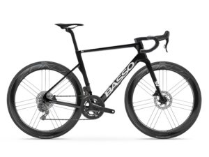 Basso SV Campagnolo Record 13 in Pure Black with Campagnolo Zonda Carbon wheels