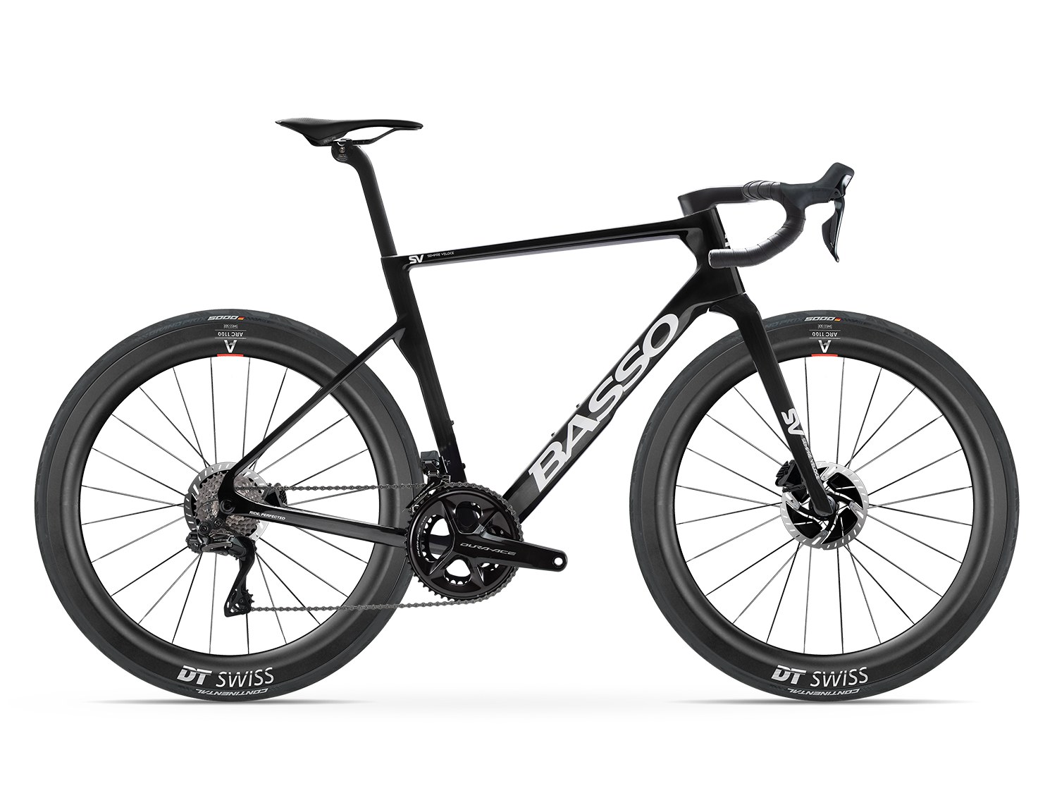 Basso SV Shimano Dura-Ace Di2 in Pure Black with DT Swiss ARC 1100 55mm wheels