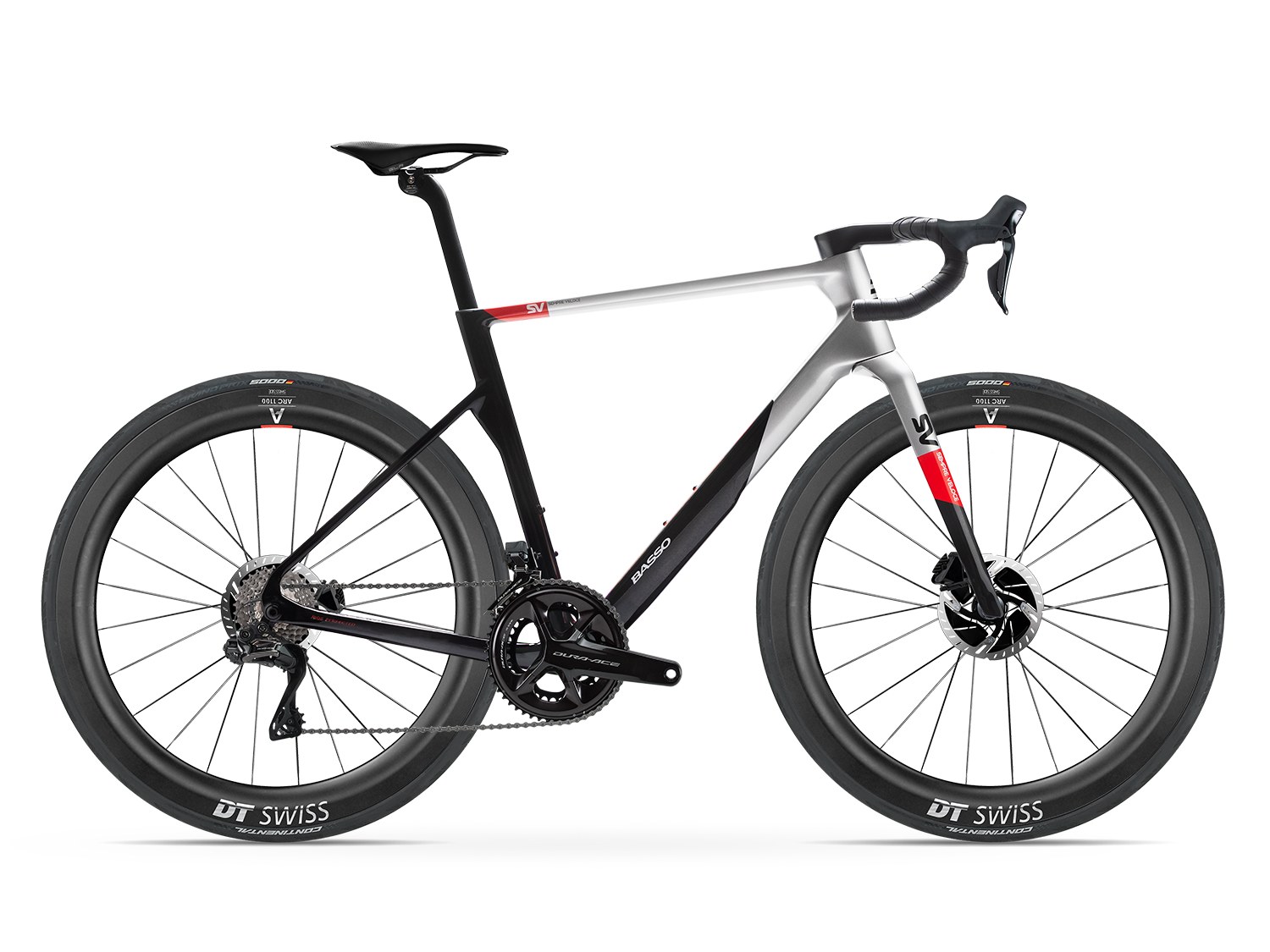 Basso SV Shimano Dura-Ace Di2 in Rosso Vivo with DT Swiss ARC 1100 55mm wheels