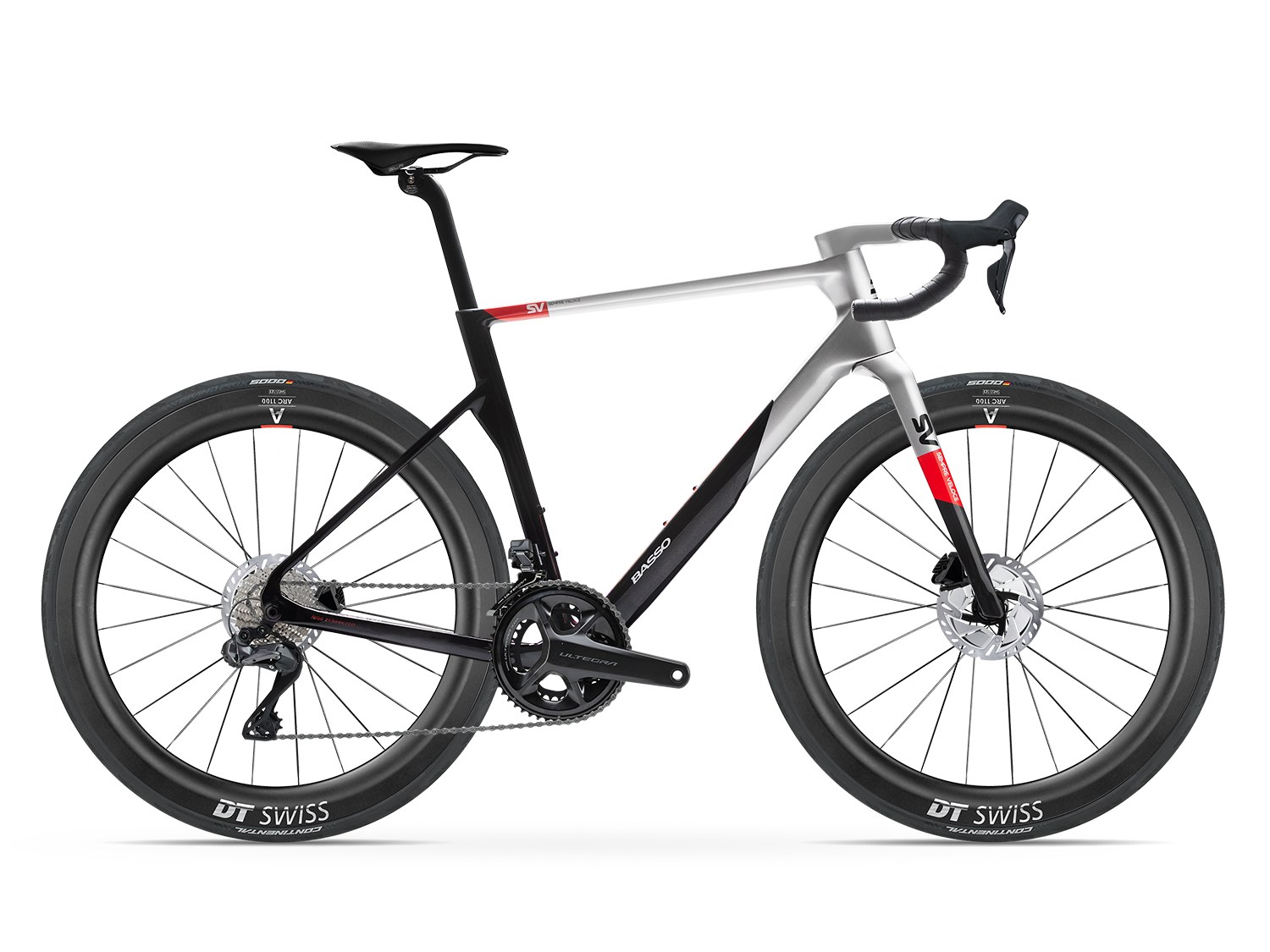 Basso SV Shimano Ultegra Di2 in Rosso Vivo with DT Swiss ARC 1100 55mm wheels