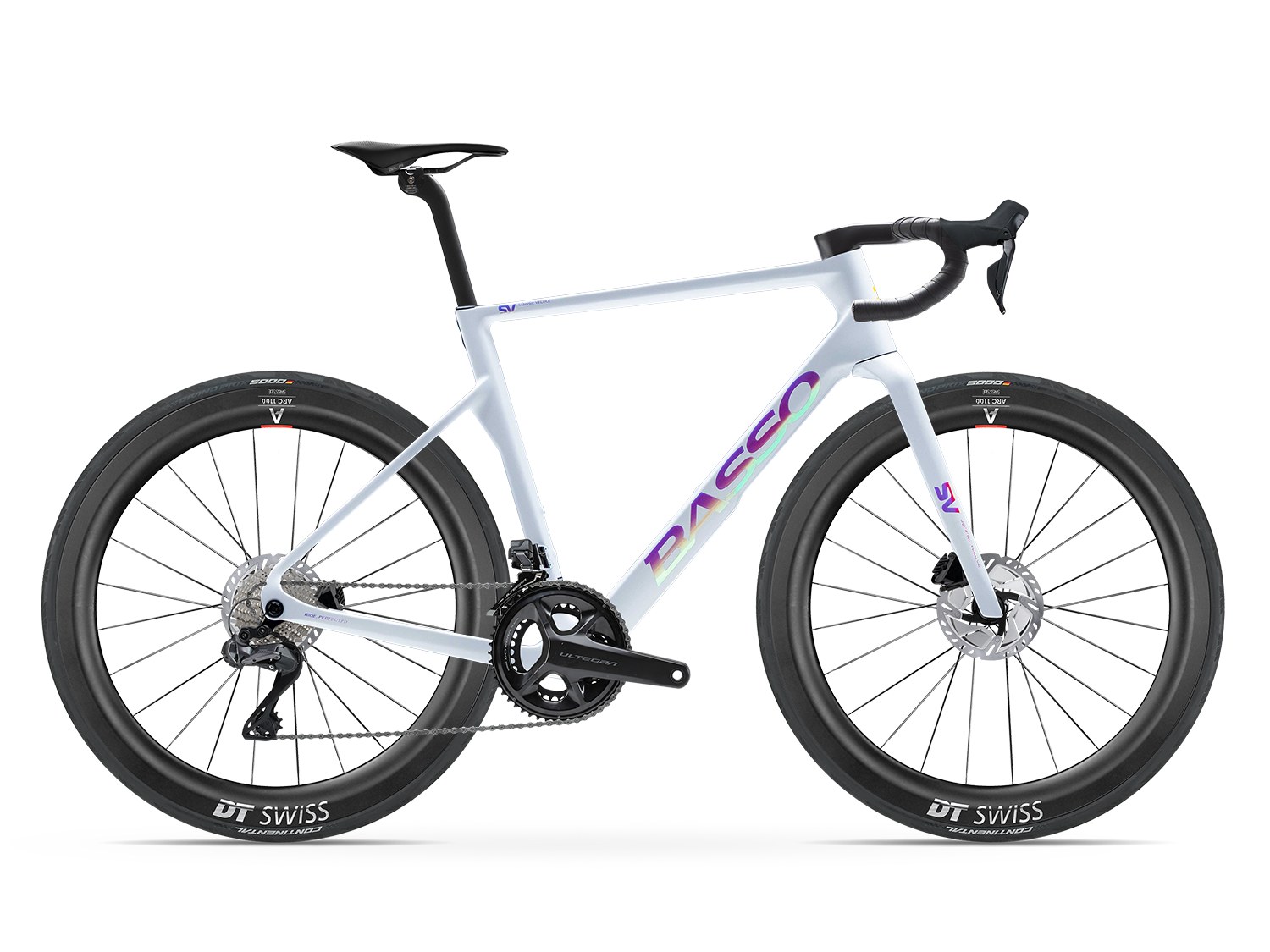 Basso SV Shimano Ultegra Di2 in Zenith White with DT Swiss ARC 1100 55mm wheels