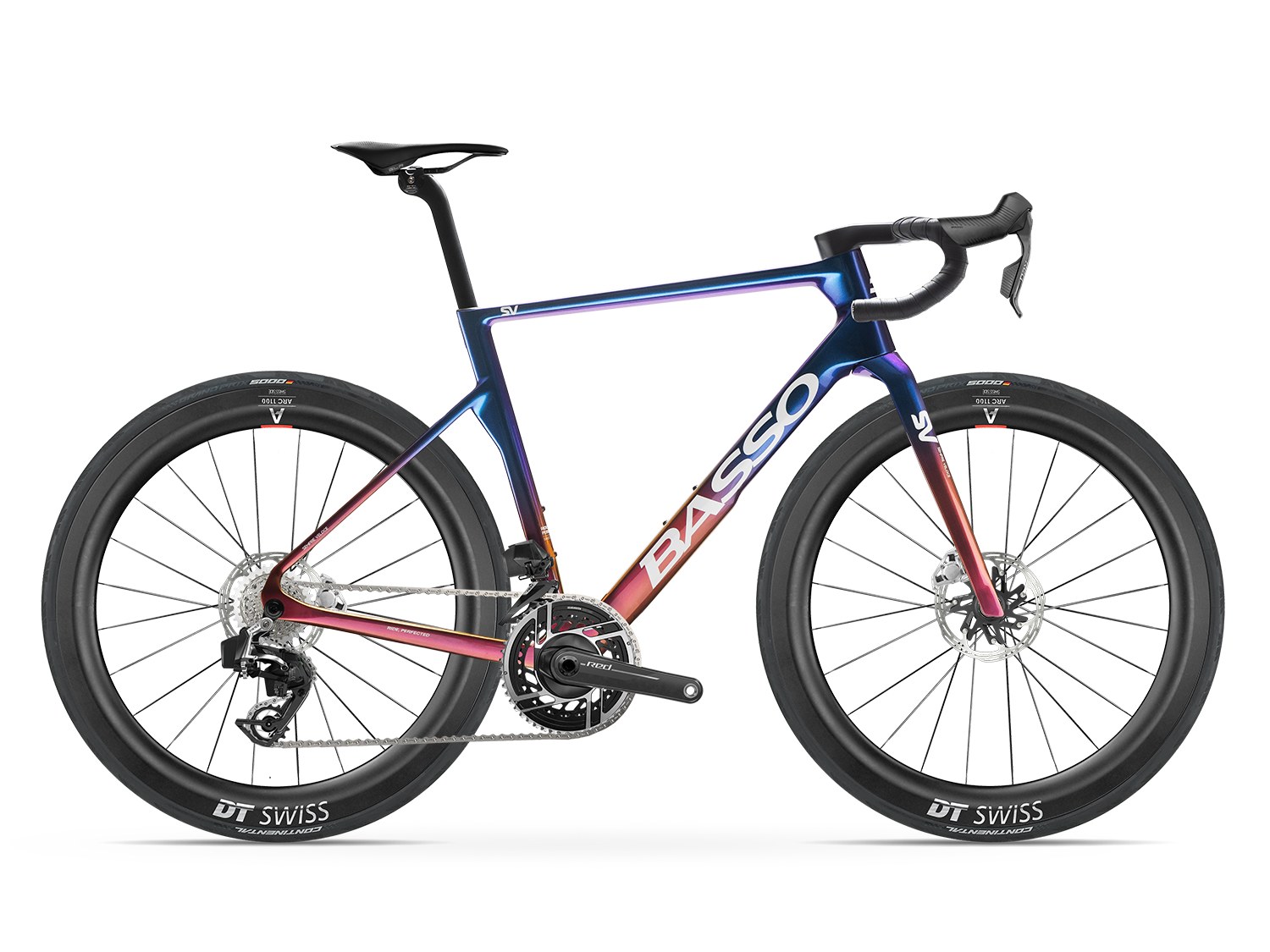 Basso SV SRAM Red AXS in Viola Galaxy with DT Swiss ARC 1100 55mm wheels