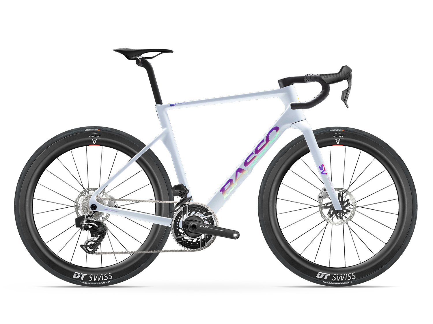 Basso SV SRAM Red AXS in Zenith White with DT Swiss ARC 1100 55mm wheels