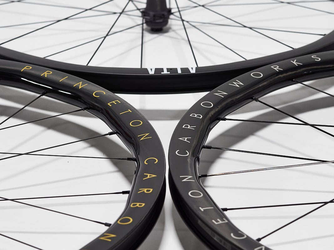 Princeton Alta 3532 carbon disc wheel side view