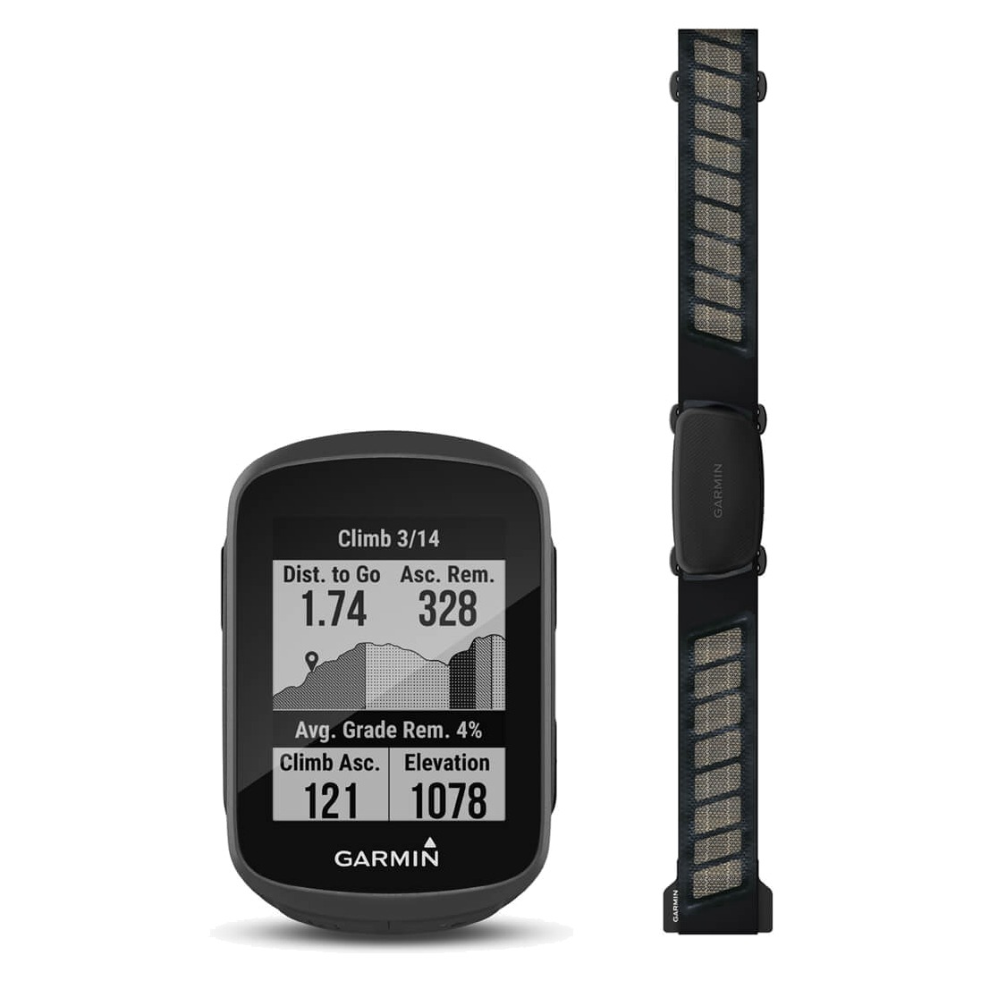Garmin Edge 130 Plus GPS Bike Computer HRM Bundle
