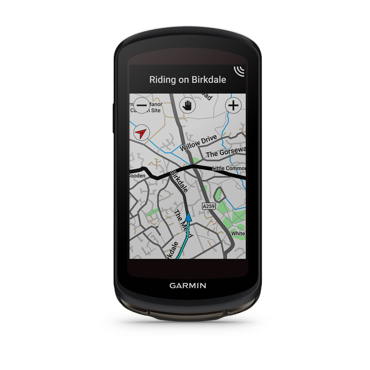 Garmin Edge 1040 Solar GPS Bike Computer - in use