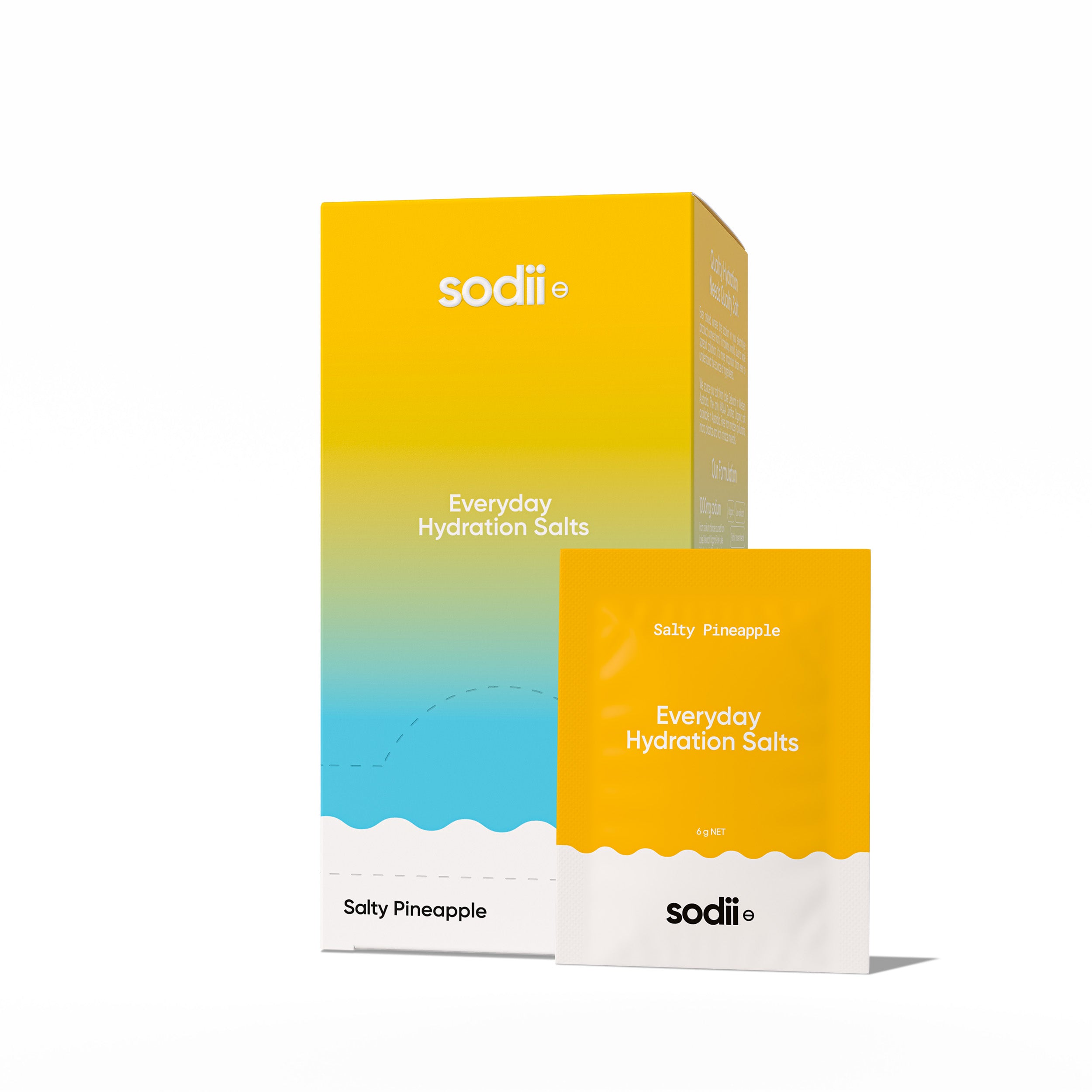 Sodii Everyday Hydration Salts 30 sachets in Salty Pineapple